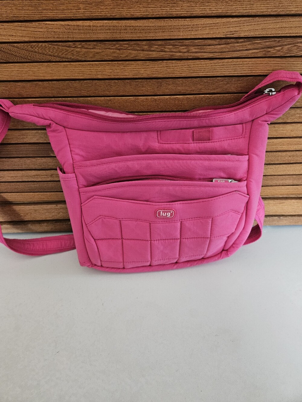 lug Hot Pink Crossbody Bag